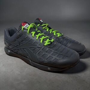 Reebok CrossFit Nano 4.0 Mens Training Shoes Black Grey Lime Green V61502